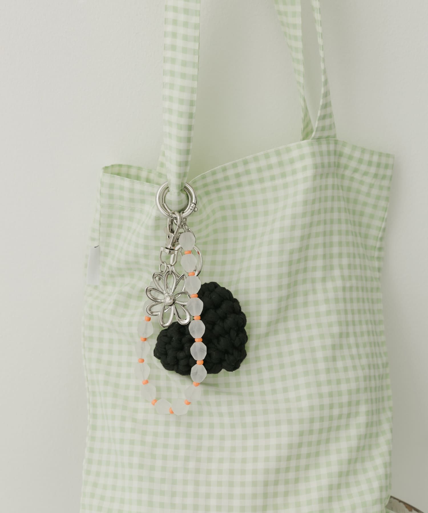 SMELLY「カラービーズフラワーキーチェーン」|チャーム・キーホルダー|