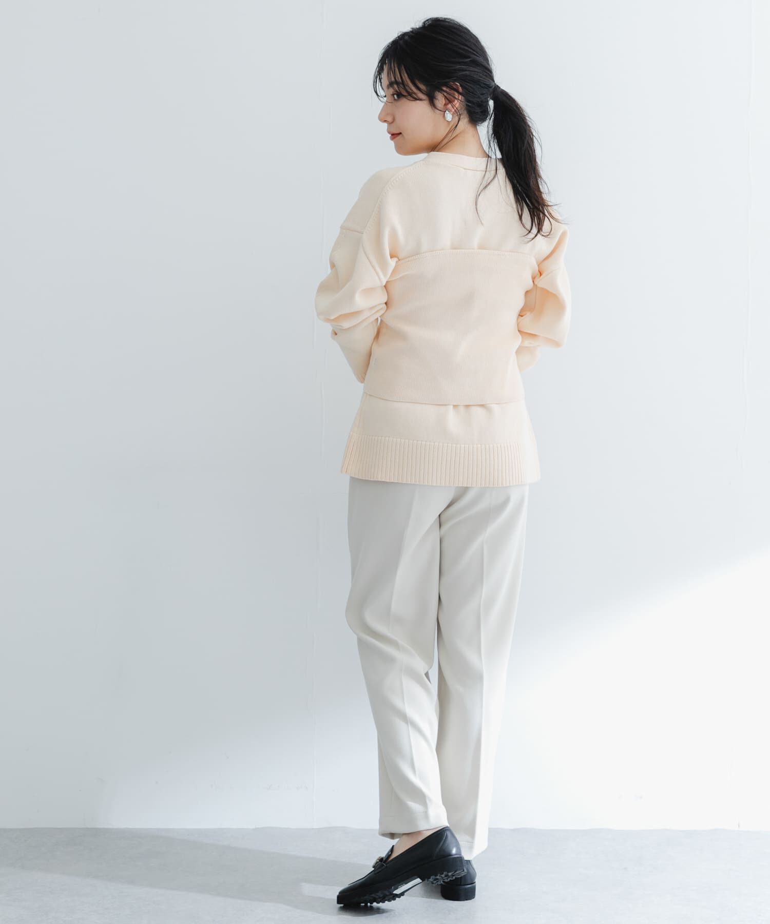 URBAN RESEARCH ROSSO「ボタンデザインベアトップ」|ニット・セーター|