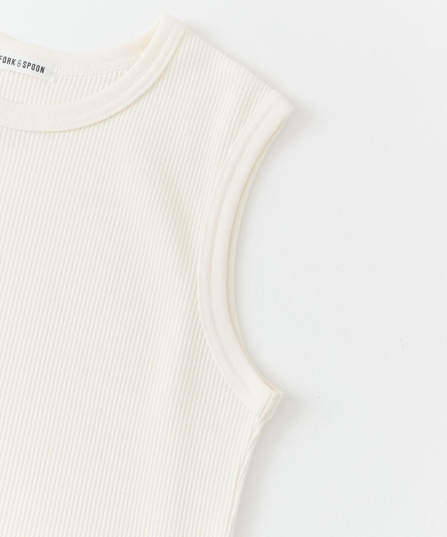 URBAN RESEARCH DOORS「FORK&SPOON　ミニワッフルノースリーブTシャツ」|Tシャツ・カットソー|
