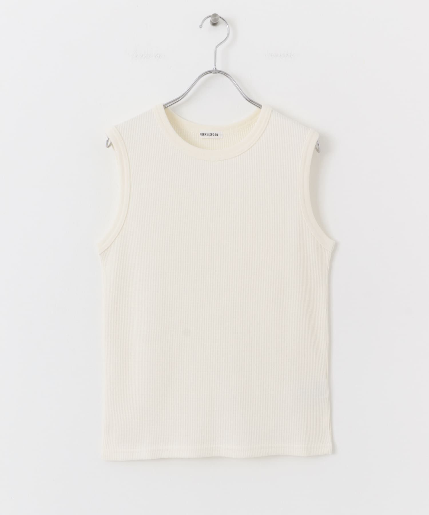 URBAN RESEARCH DOORS「FORK&SPOON　ミニワッフルノースリーブTシャツ」|Tシャツ・カットソー|