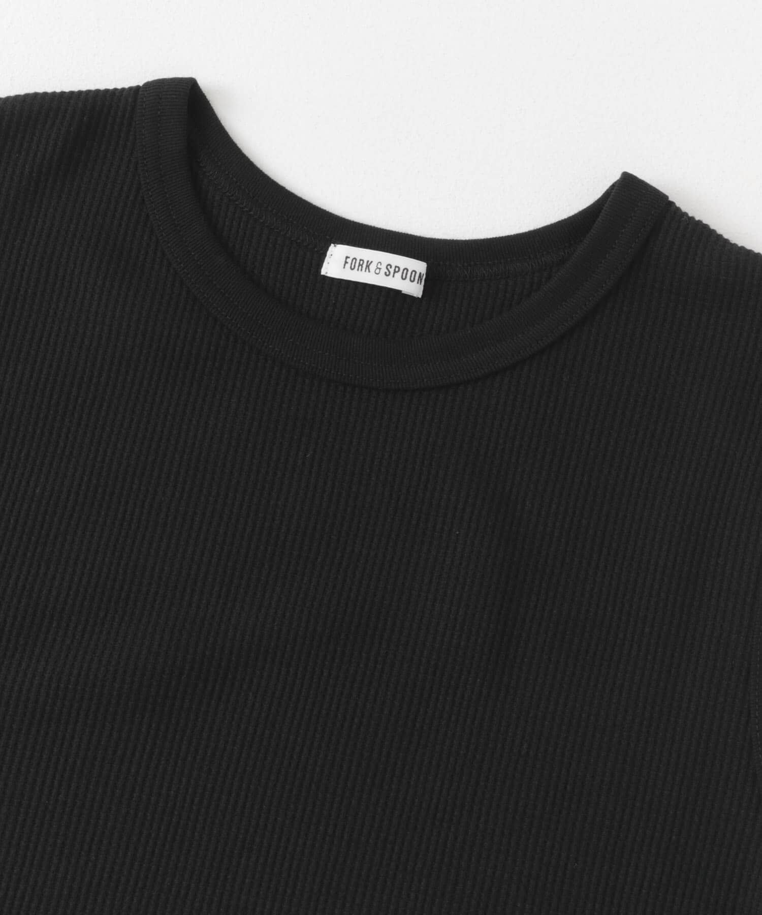 URBAN RESEARCH DOORS「FORK&SPOON　ミニワッフルノースリーブTシャツ」|Tシャツ・カットソー|