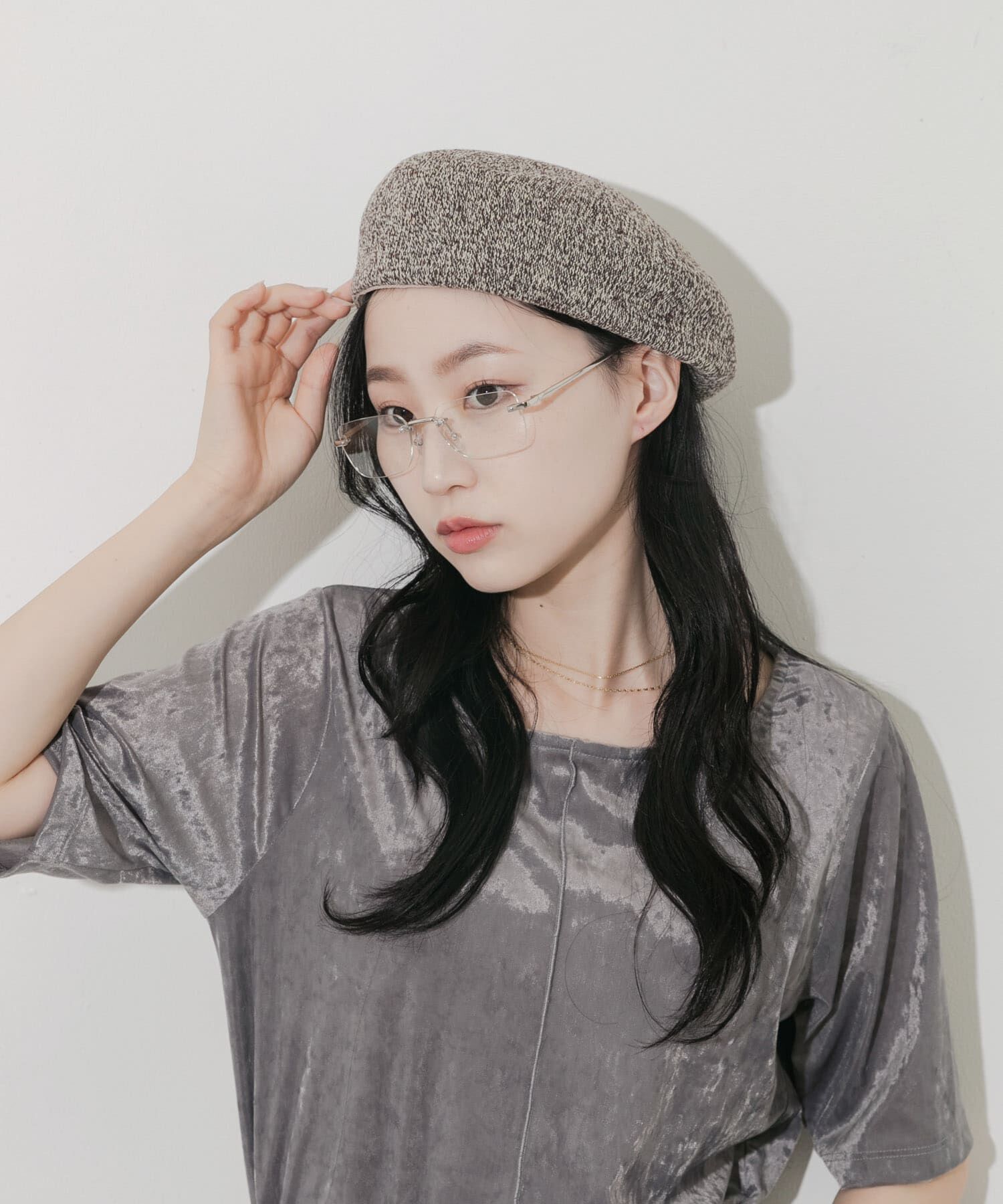 SMELLY「ミックスパターンベレー」|ハンチング・ベレー帽|