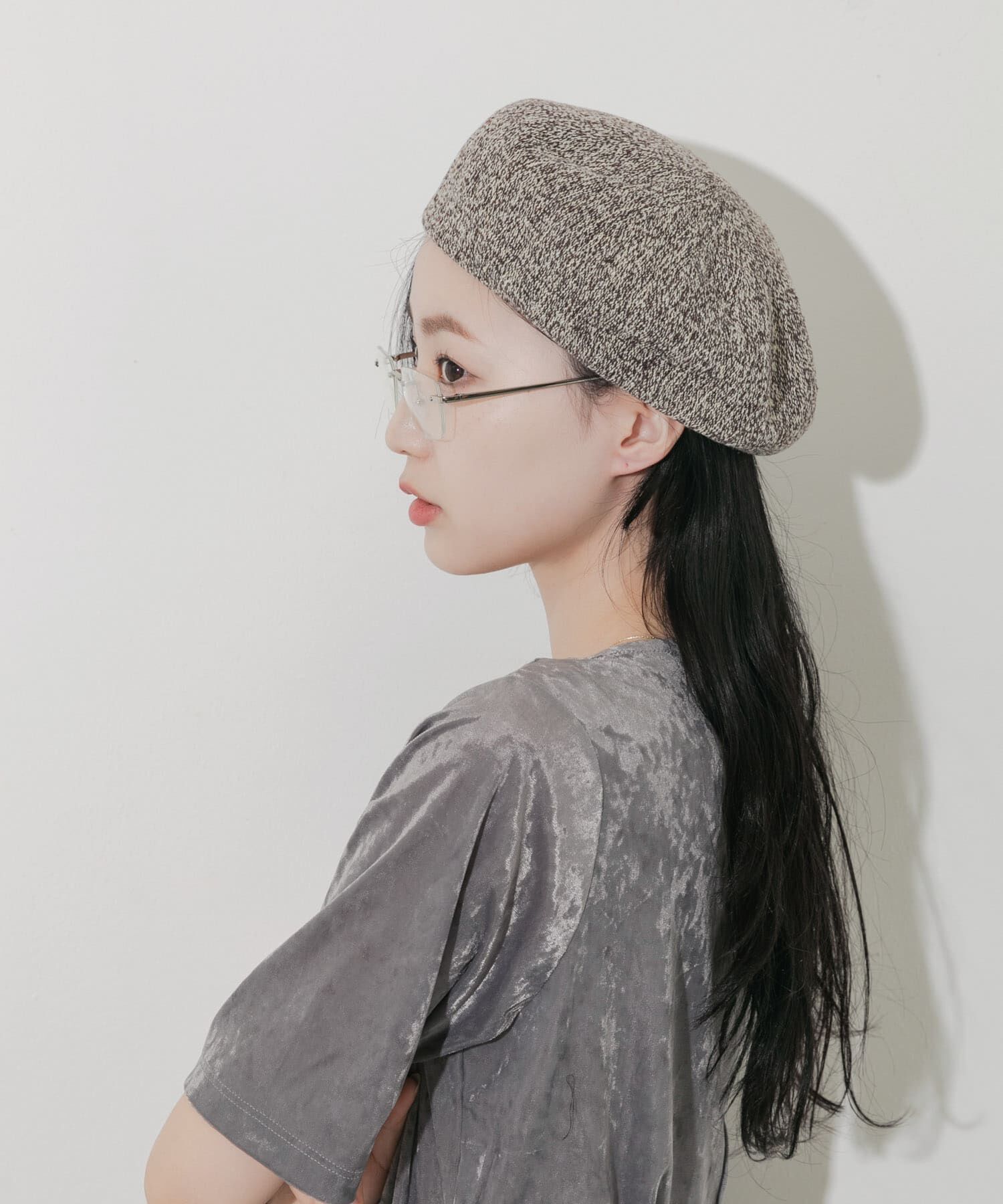 SMELLY「ミックスパターンベレー」|ハンチング・ベレー帽|