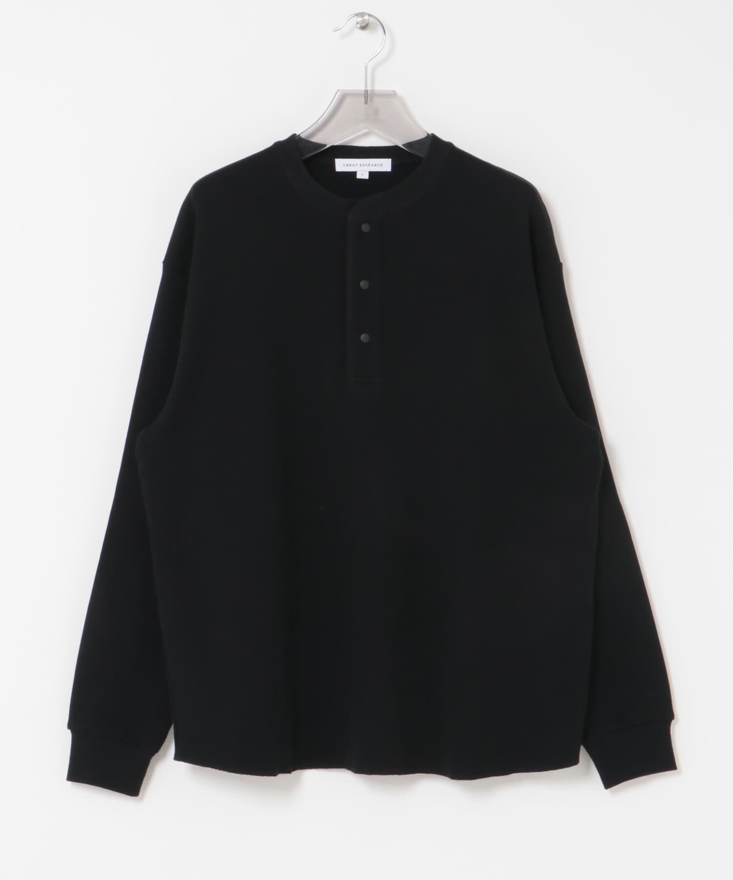 URBAN RESEARCH「『UR TECH』度詰めワッフルヘンリーロングスリーブ」|Tシャツ・カットソー|