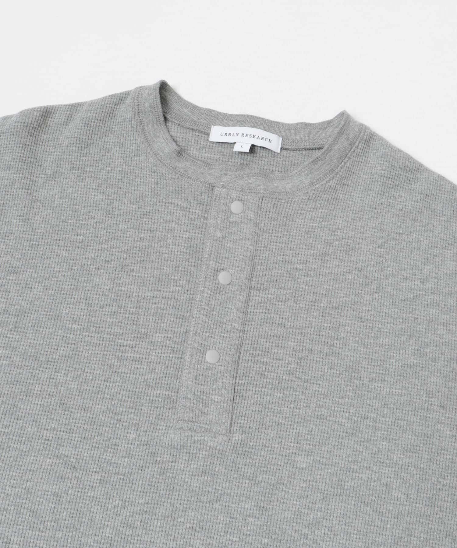 URBAN RESEARCH「『UR TECH』度詰めワッフルヘンリーロングスリーブ」|Tシャツ・カットソー|