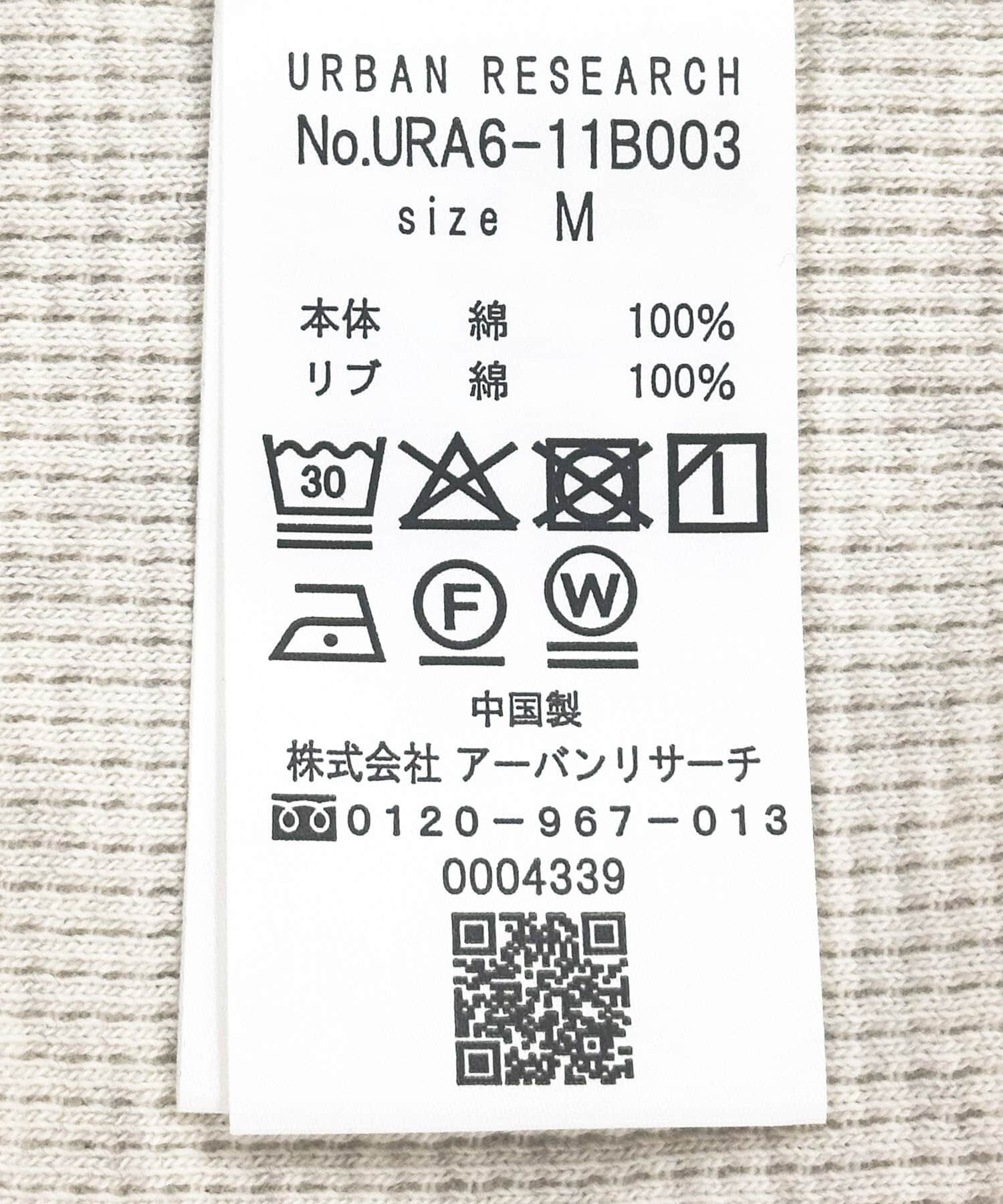 URBAN RESEARCH「『UR TECH』度詰めワッフルヘンリーロングスリーブ」|Tシャツ・カットソー|