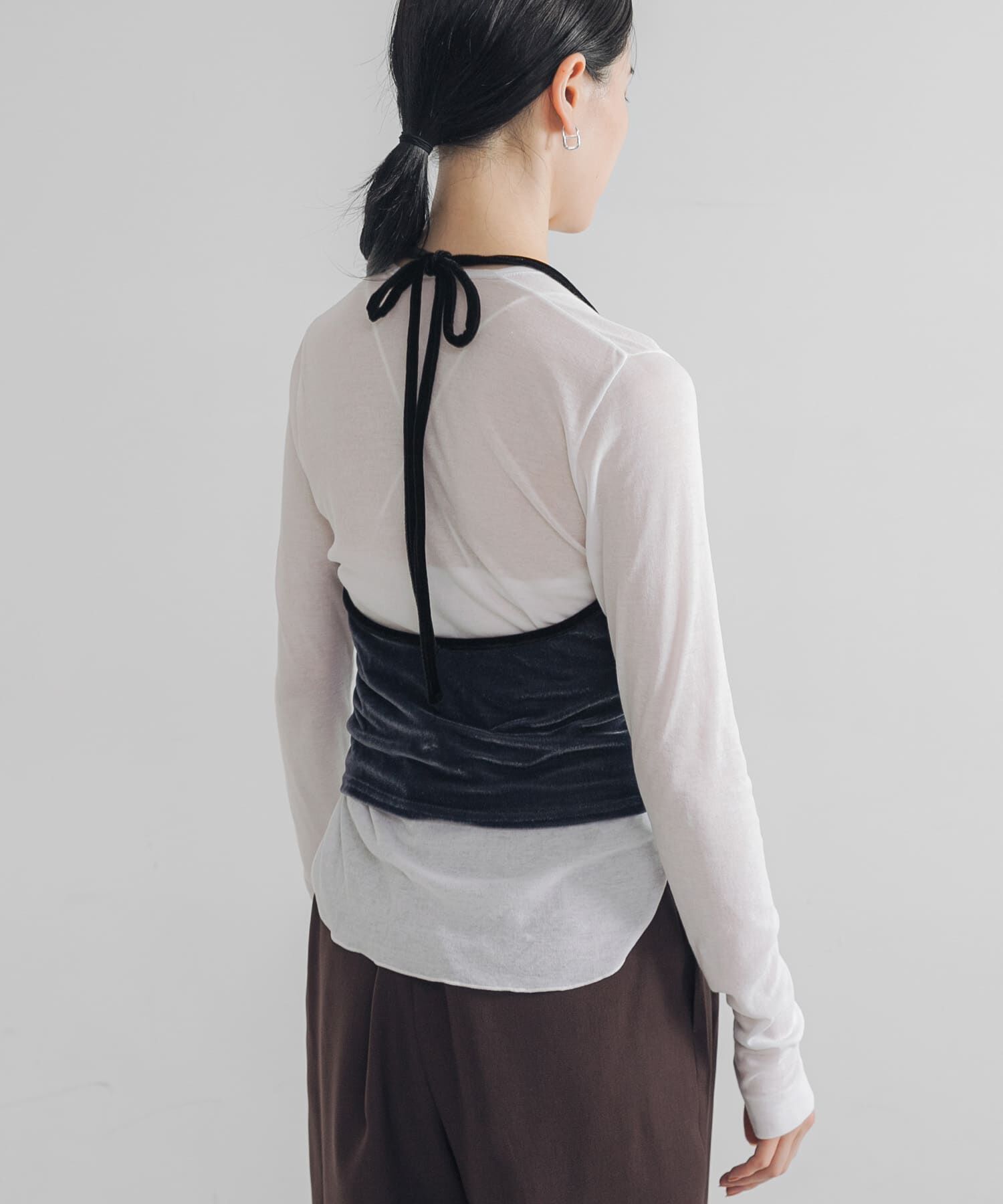 URBAN RESEARCH「ホルターネックベロアビスチェ」|その他|