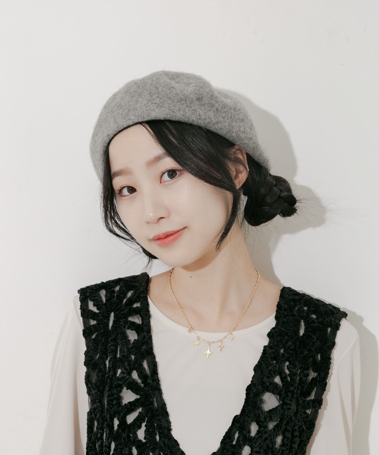 SMELLY「シンプルバスクベレー」|ハンチング・ベレー帽|