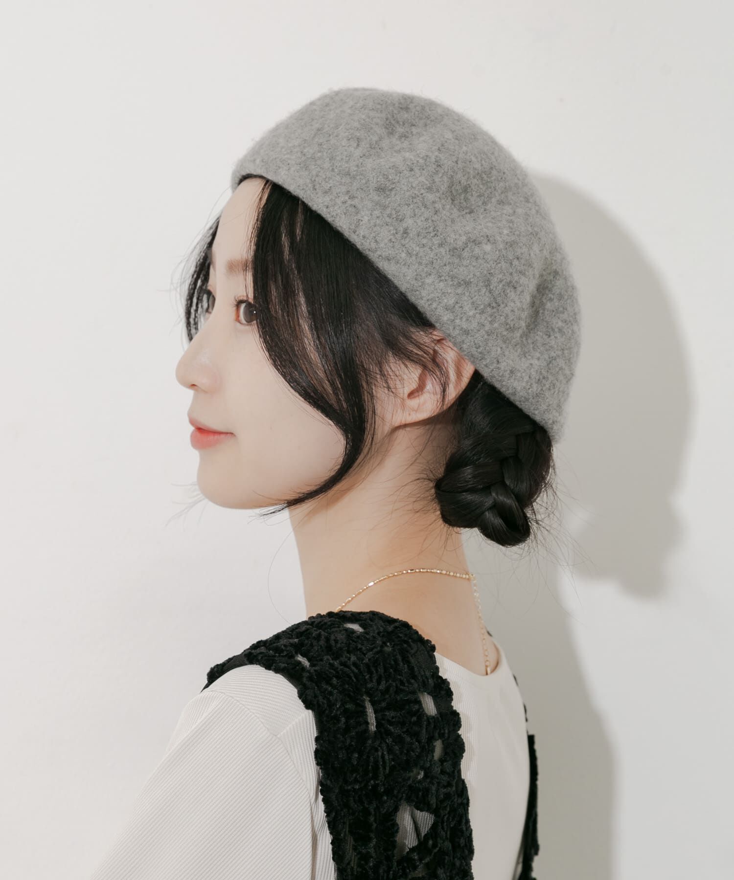 SMELLY「シンプルバスクベレー」|ハンチング・ベレー帽|