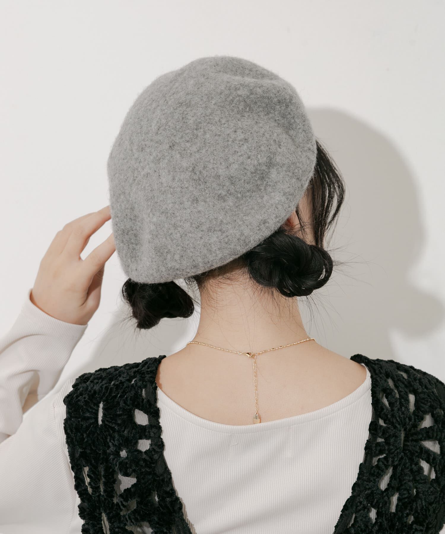 SMELLY「シンプルバスクベレー」|ハンチング・ベレー帽|