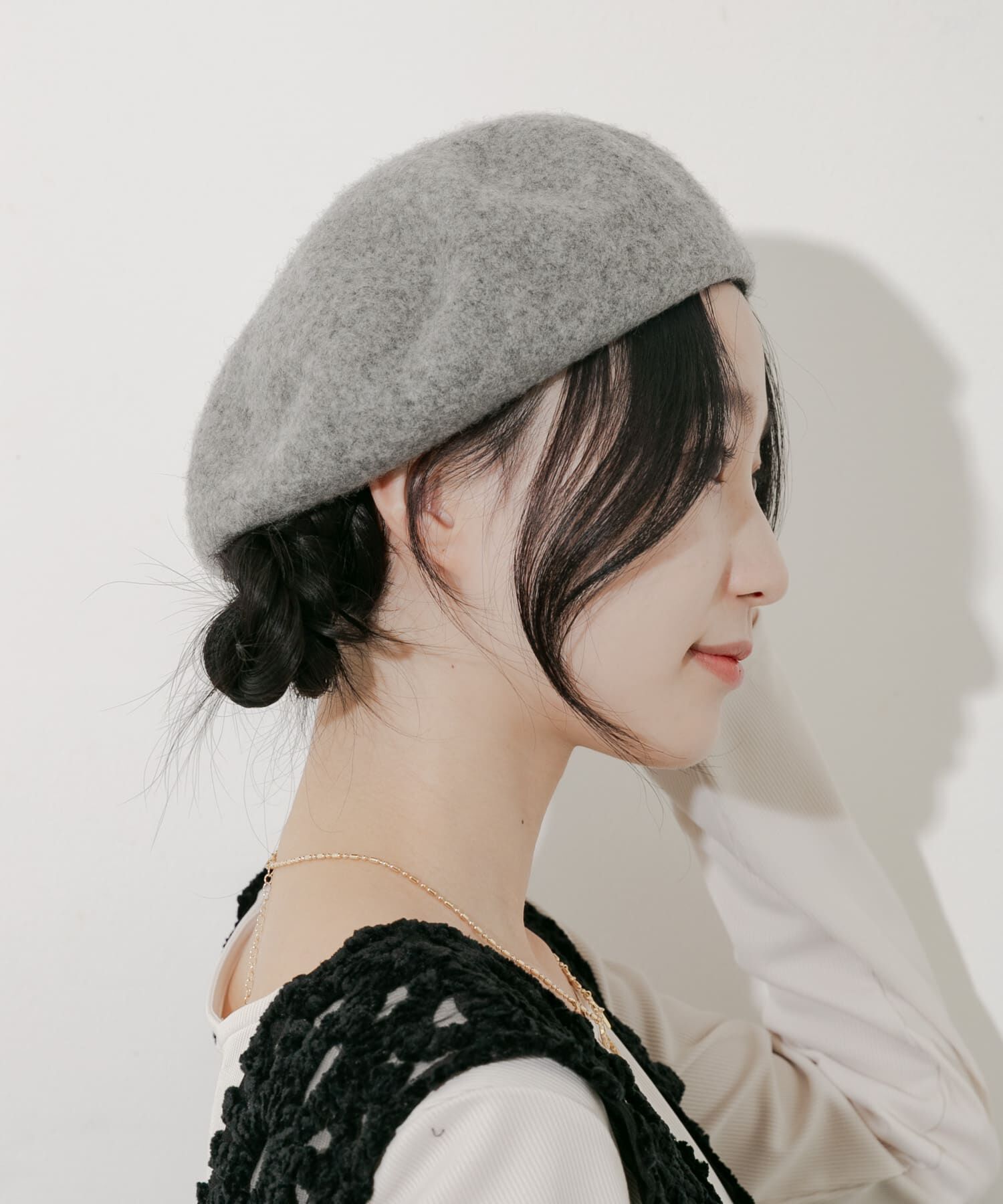 SMELLY「シンプルバスクベレー」|ハンチング・ベレー帽|