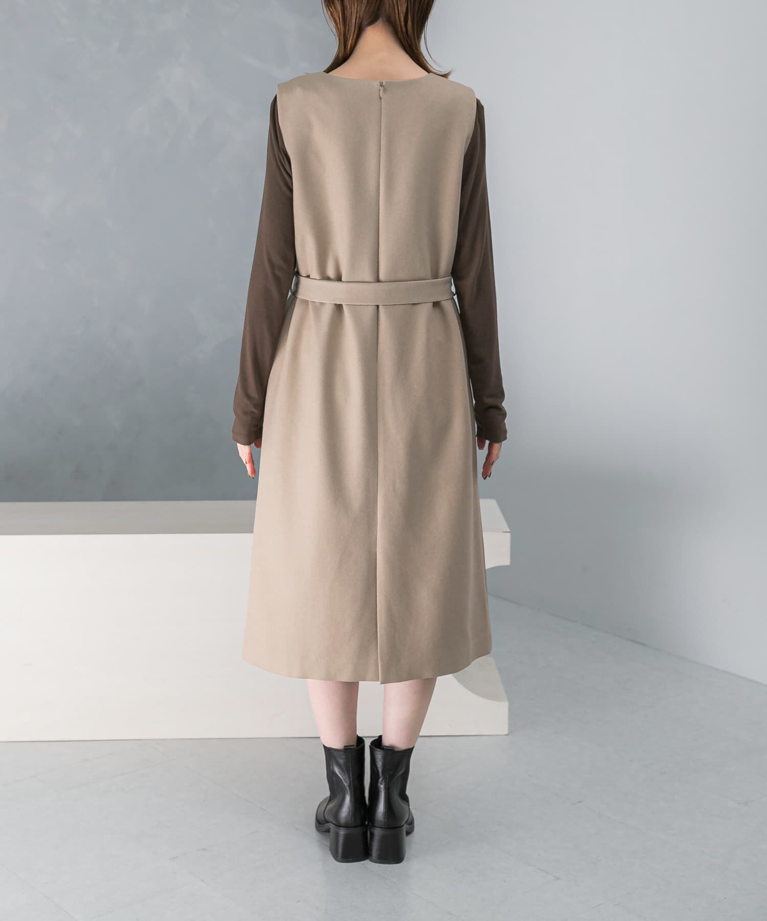 URBAN RESEARCH ROSSO「『UR TECH』　 ジャンパーワンピース」|ワンピース|