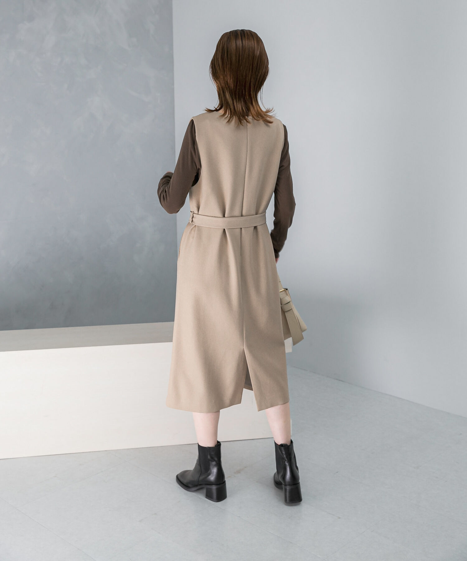 URBAN RESEARCH ROSSO「『UR TECH』　 ジャンパーワンピース」|ワンピース|