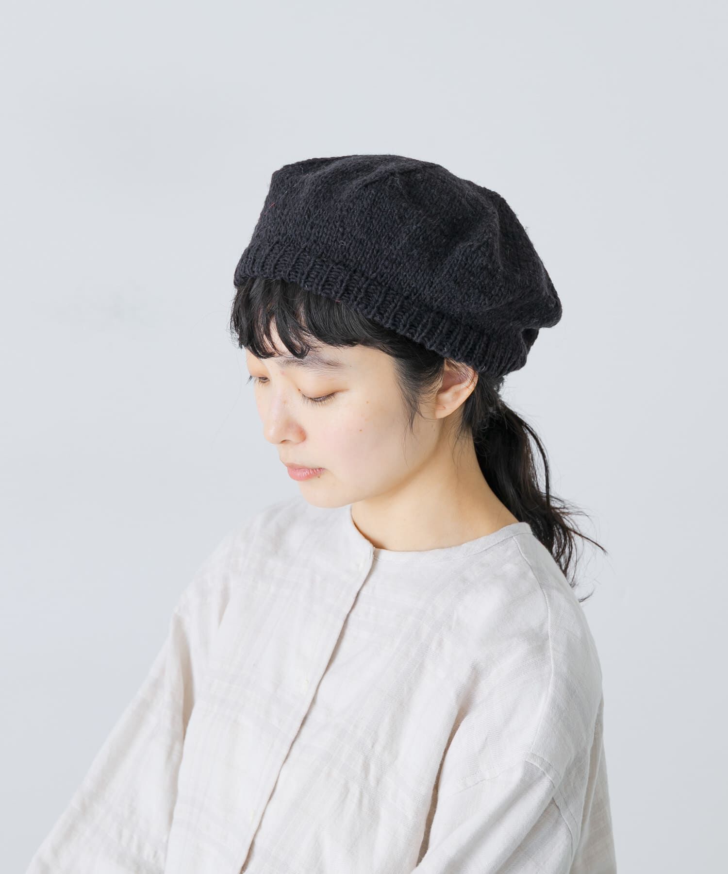 かぐれ「ペルーニットベレー」|ハンチング・ベレー帽|