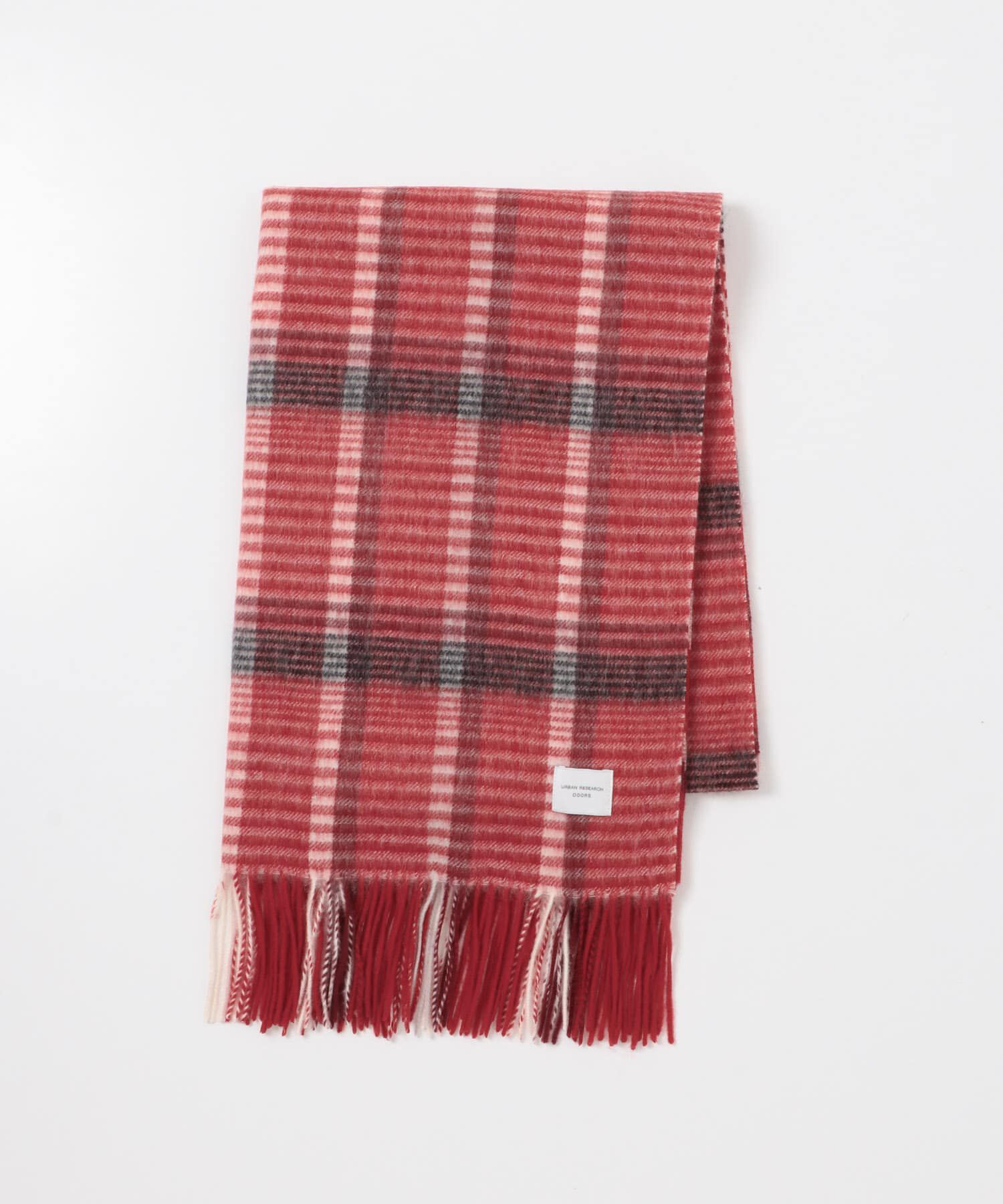 URBAN RESEARCH DOORS「ウールチェックストール」|ストール|