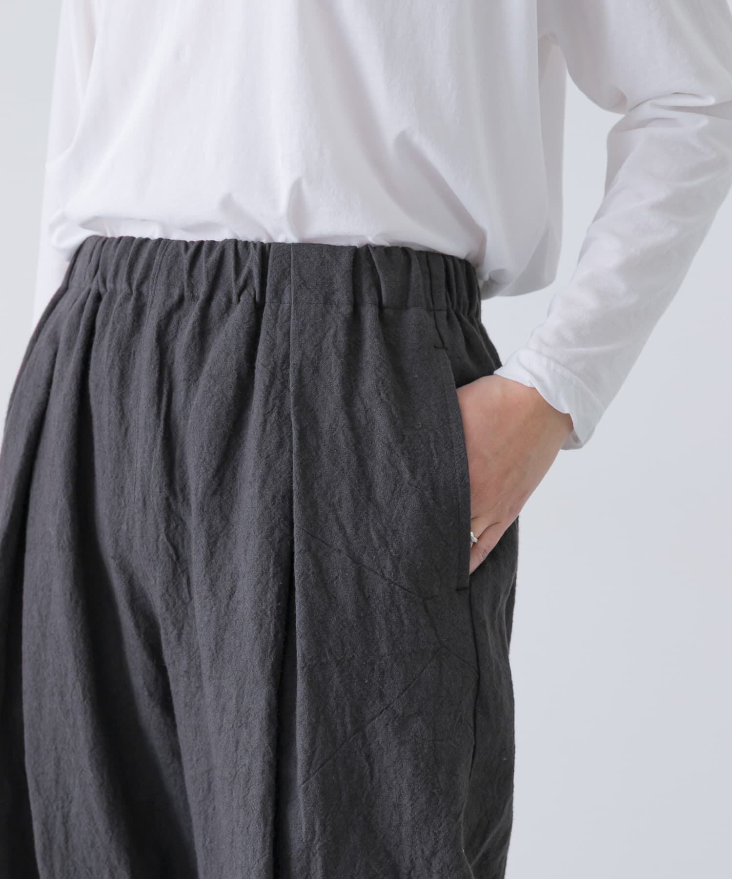 かぐれ「リネンラミールーズテーパードパンツ」|その他|