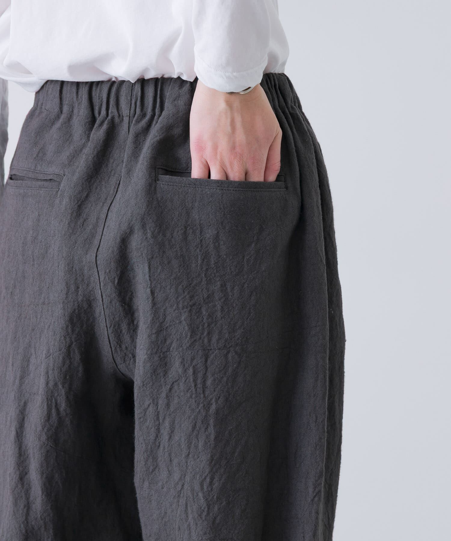 かぐれ「リネンラミールーズテーパードパンツ」|その他|