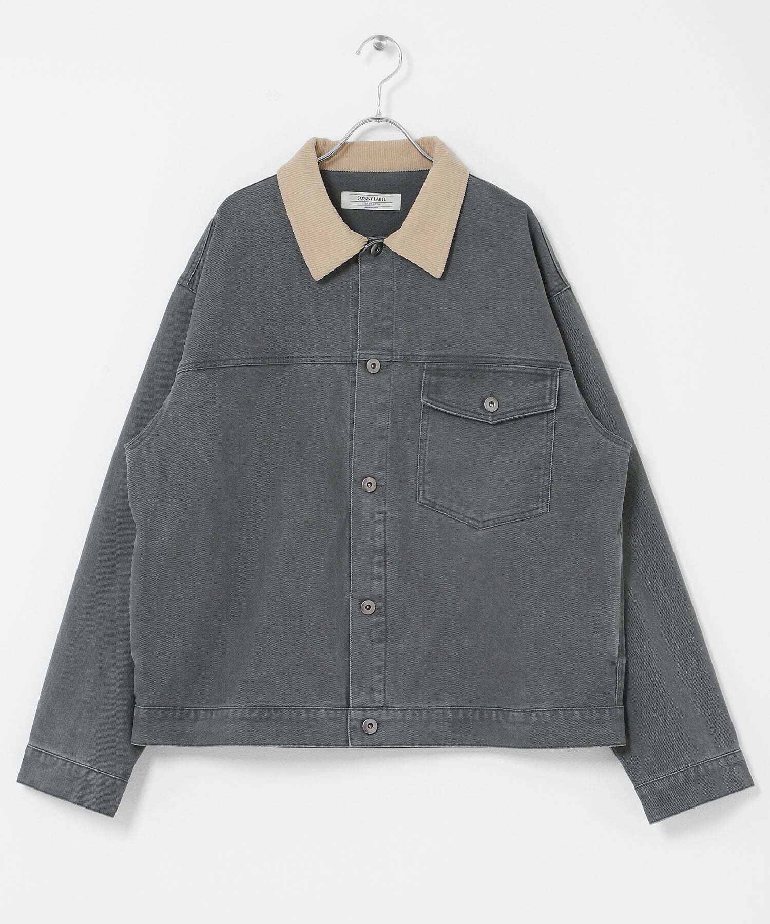 Sonny Label 「ウォッシュドツイル襟切替ジャケット」|ブルゾン・スタジャン|