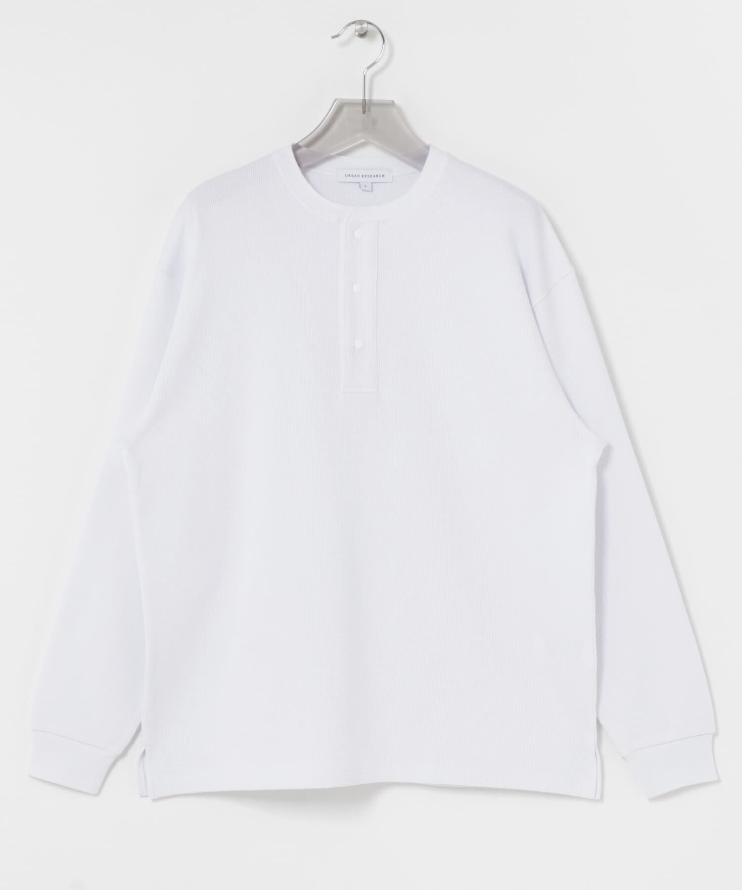 URBAN RESEARCH「『UR TECH』度詰めワッフルヘンリーロングスリーブ」|Tシャツ・カットソー|