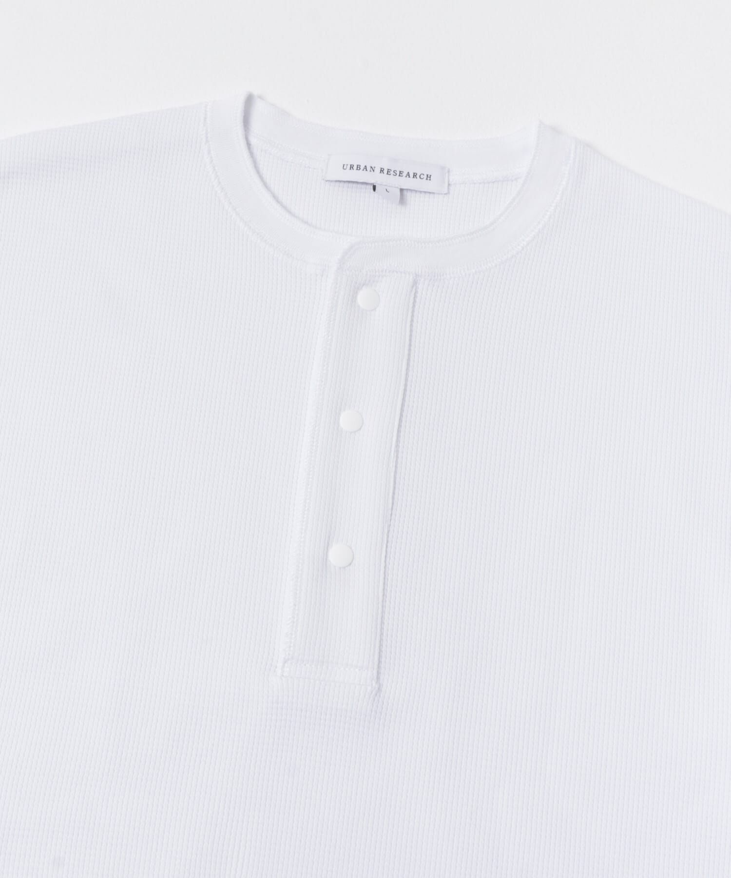 URBAN RESEARCH「『UR TECH』度詰めワッフルヘンリーロングスリーブ」|Tシャツ・カットソー|