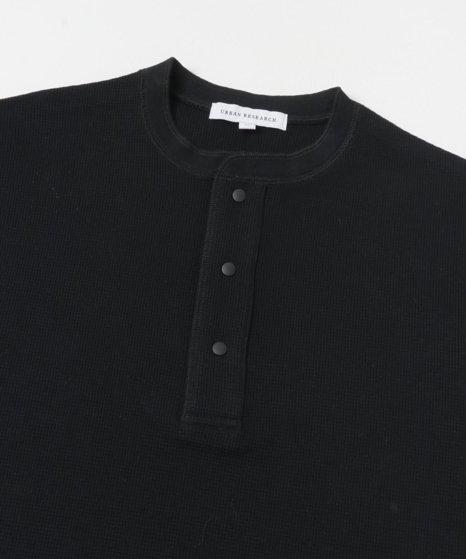 URBAN RESEARCH「『UR TECH』度詰めワッフルヘンリーロングスリーブ」|Tシャツ・カットソー|