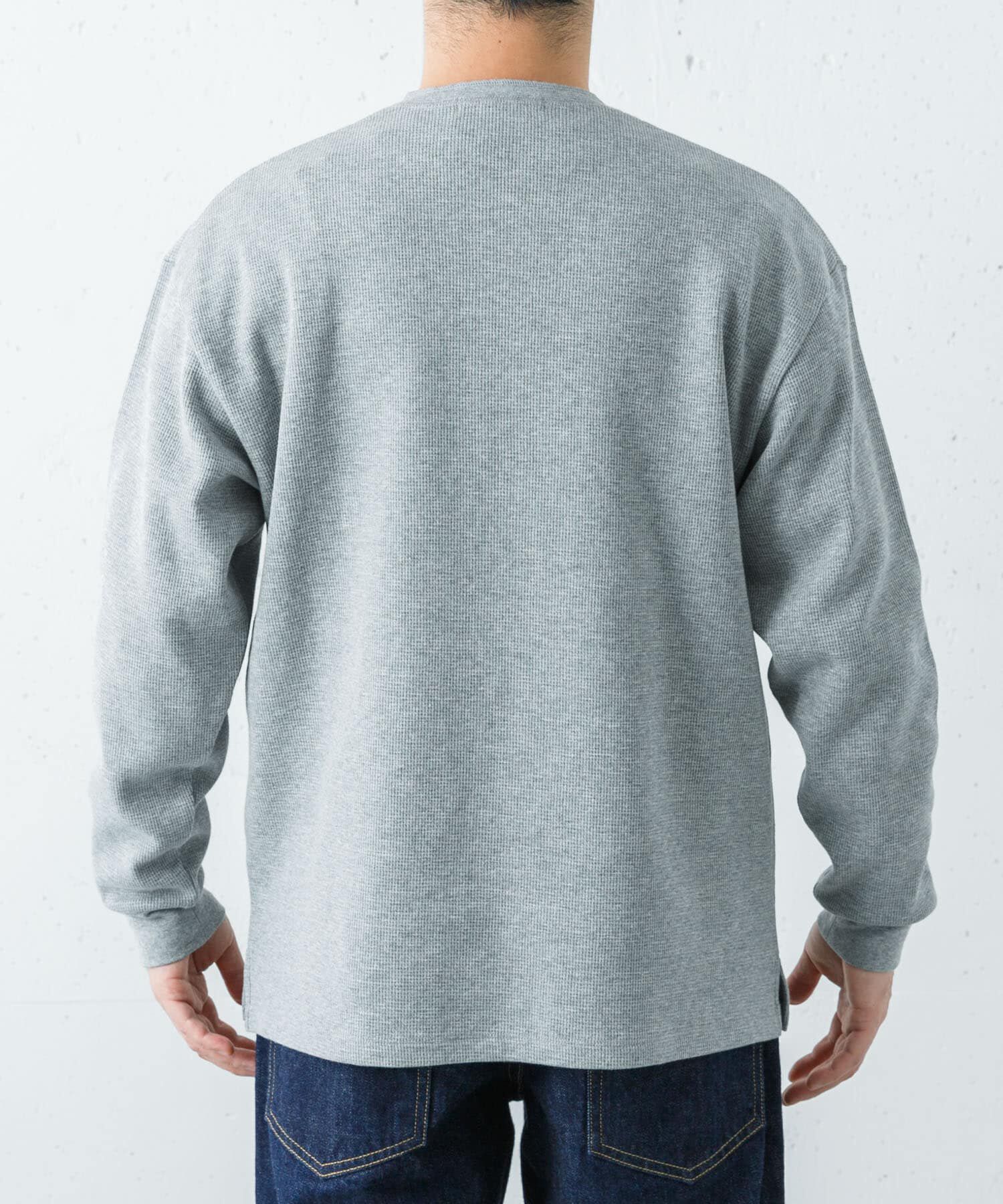 URBAN RESEARCH「『UR TECH』度詰めワッフルヘンリーロングスリーブ」|Tシャツ・カットソー|
