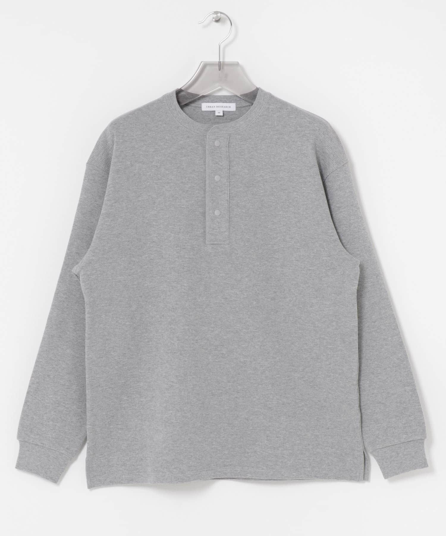 URBAN RESEARCH「『UR TECH』度詰めワッフルヘンリーロングスリーブ」|Tシャツ・カットソー|