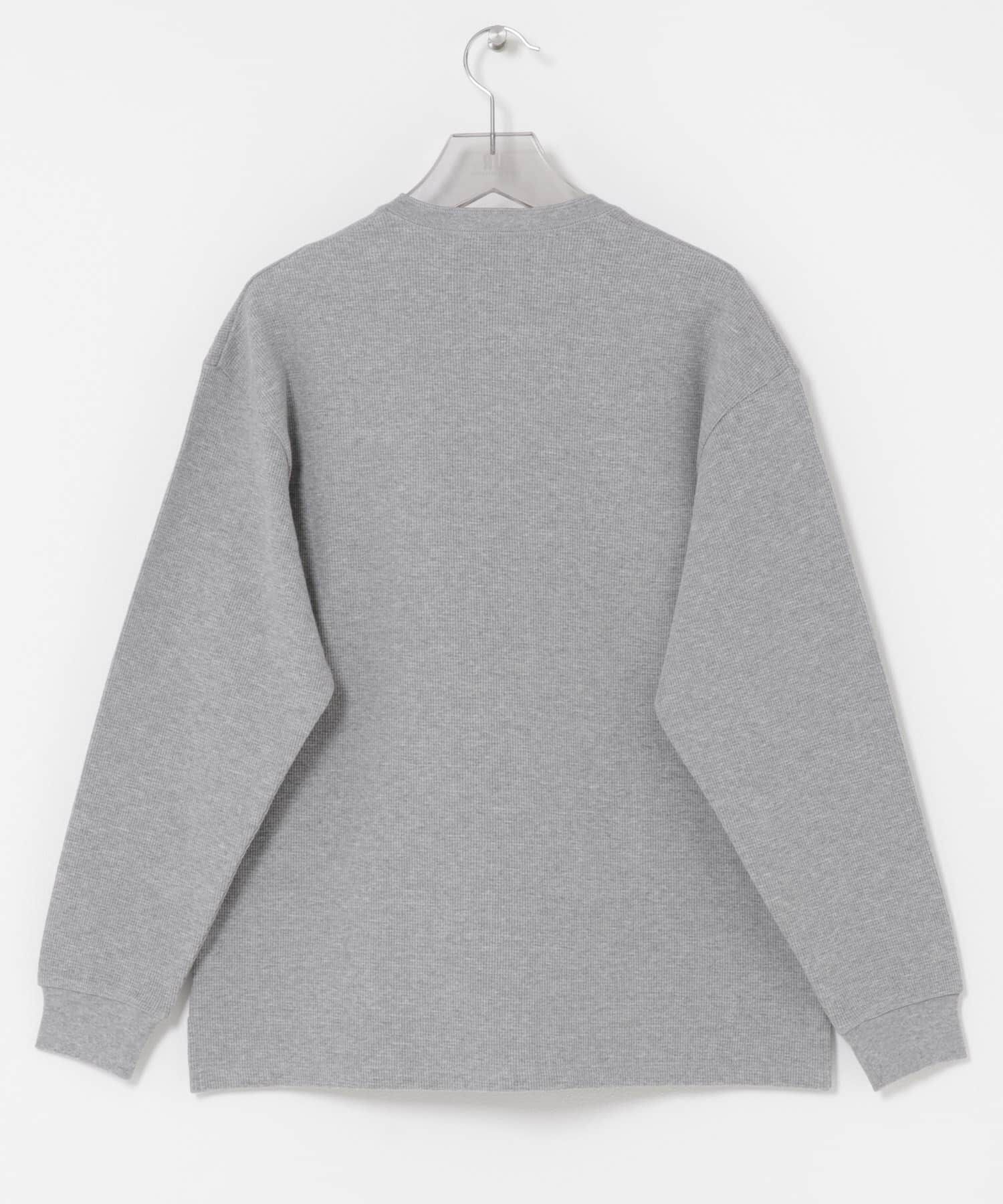 URBAN RESEARCH「『UR TECH』度詰めワッフルヘンリーロングスリーブ」|Tシャツ・カットソー|