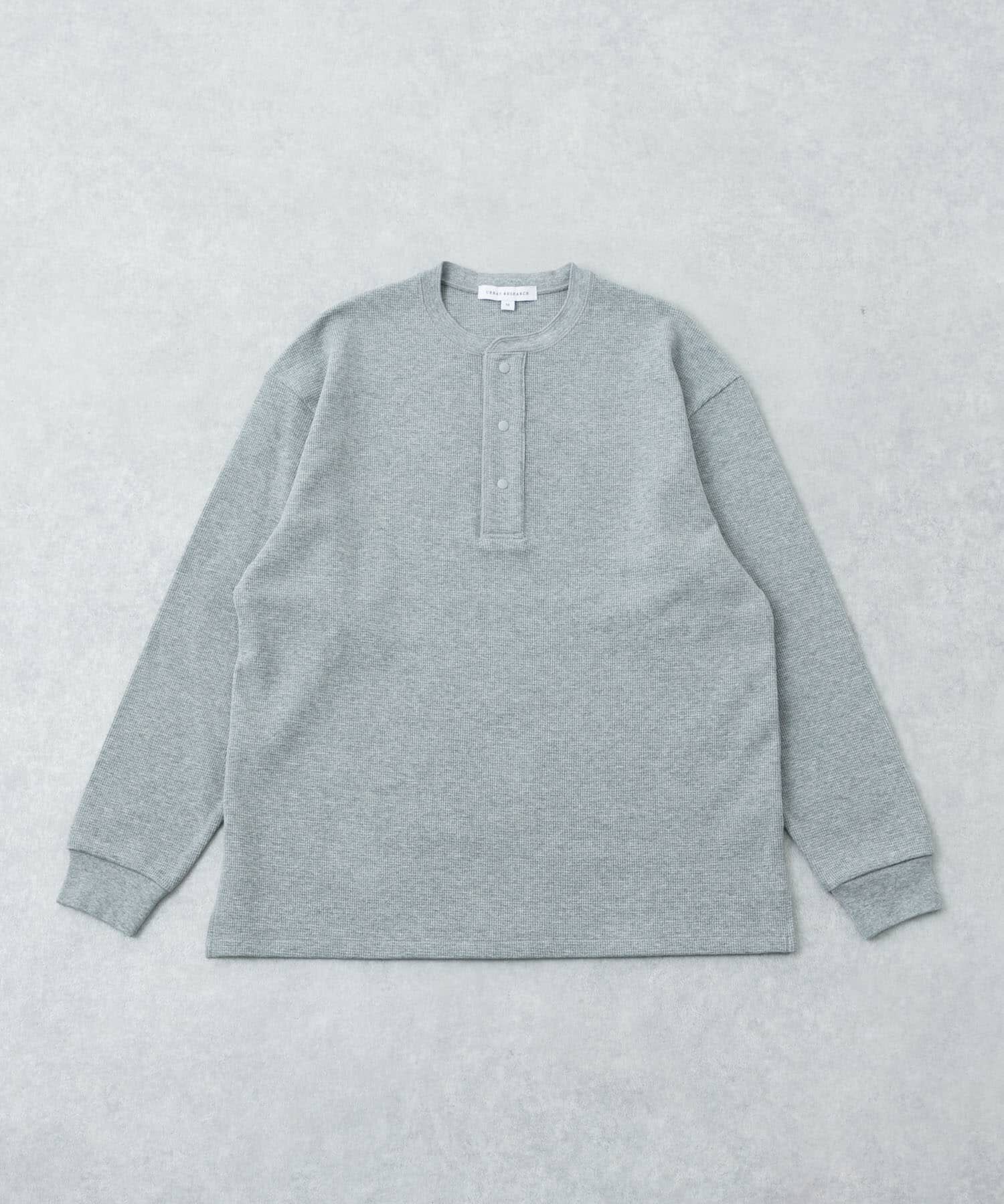 URBAN RESEARCH「『UR TECH』度詰めワッフルヘンリーロングスリーブ」|Tシャツ・カットソー|