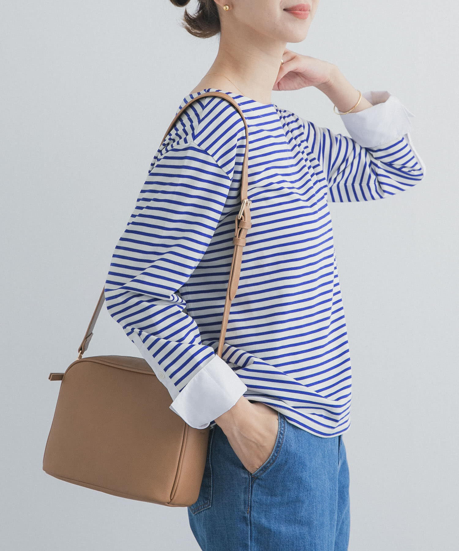 URBAN RESEARCH DOORS「カフスドッキングボーダープルオーバー」|Tシャツ・カットソー|