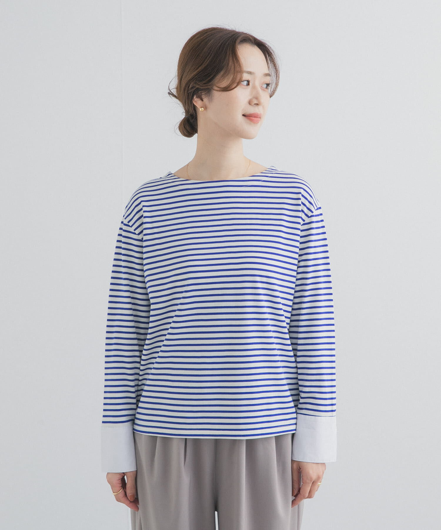 URBAN RESEARCH DOORS「カフスドッキングボーダープルオーバー」|Tシャツ・カットソー|