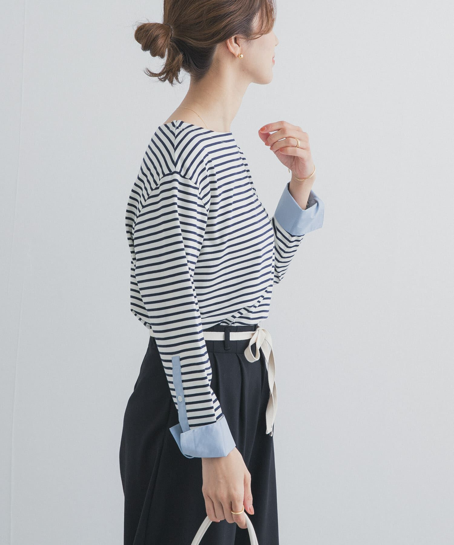 URBAN RESEARCH DOORS「カフスドッキングボーダープルオーバー」|Tシャツ・カットソー|