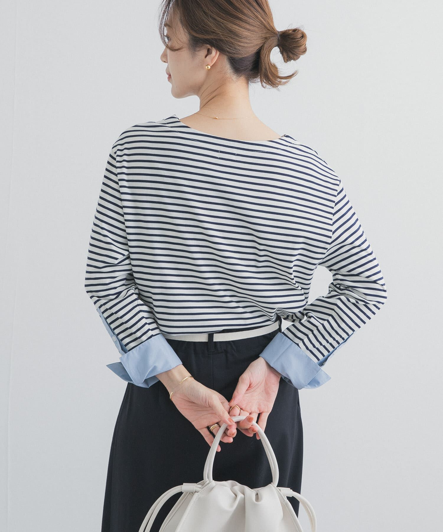 URBAN RESEARCH DOORS「カフスドッキングボーダープルオーバー」|Tシャツ・カットソー|