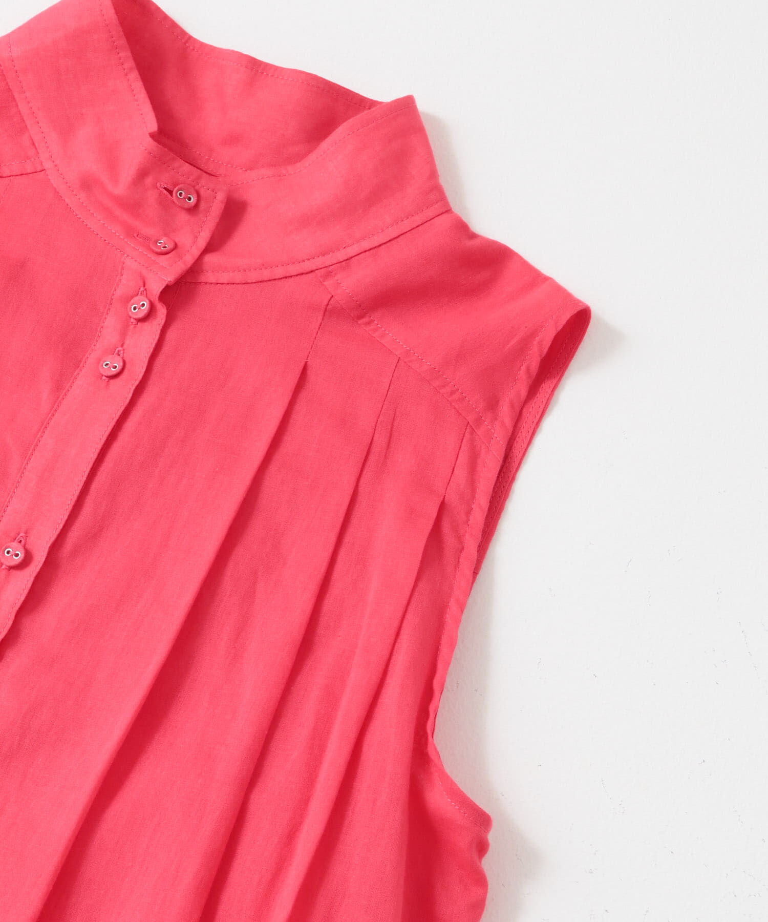  「スリーブレスタックプリーツワンピース」|ワンピース|