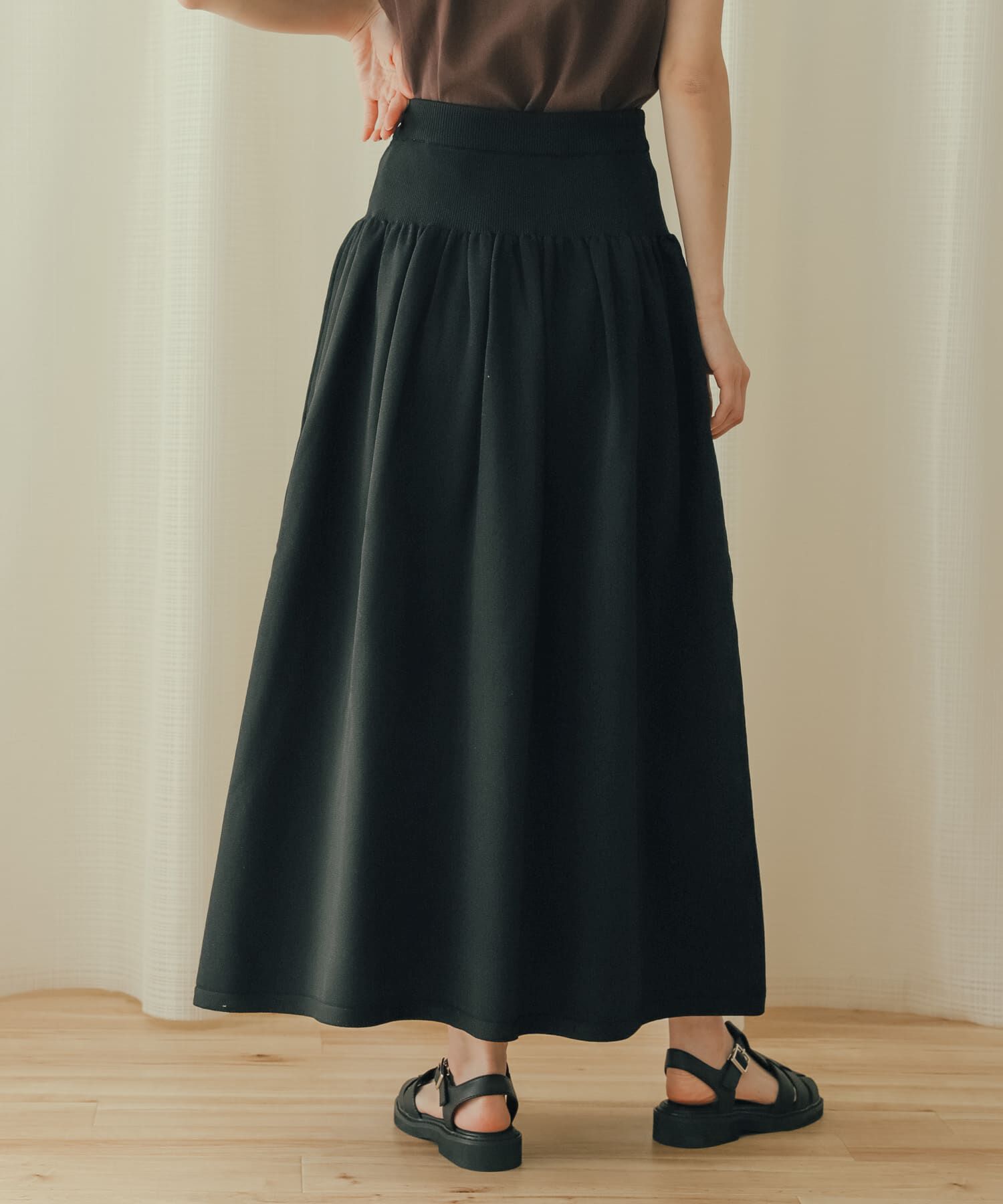 SENSE OF PLACE by URBAN RESEARCH「ギャザーボリュームニットスカート」|スカート|