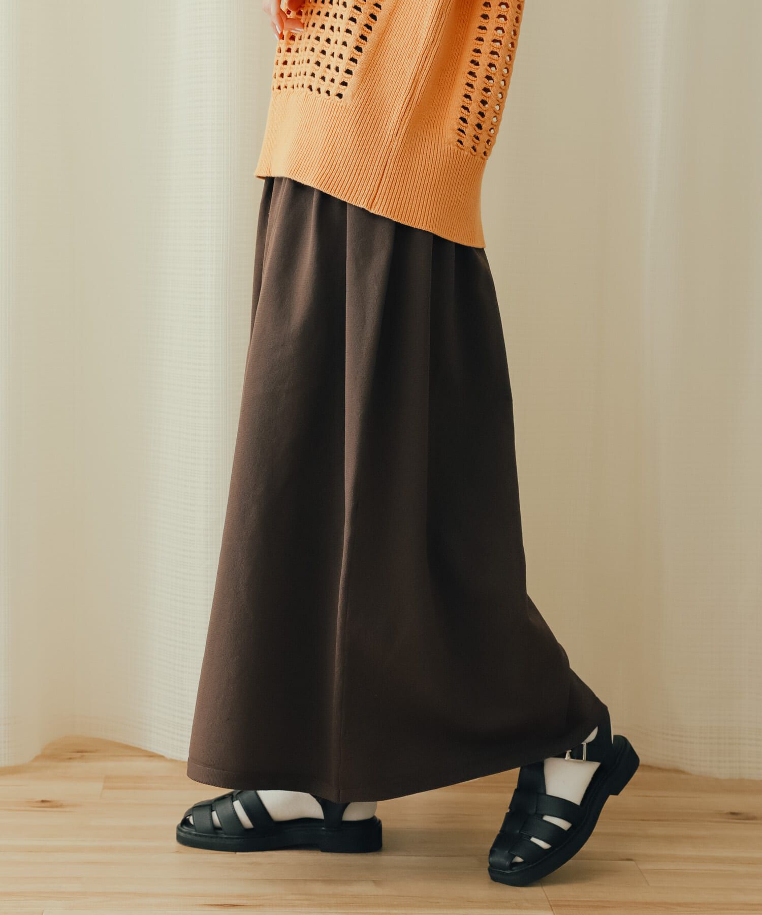 SENSE OF PLACE by URBAN RESEARCH「ギャザーボリュームニットスカート」|スカート|