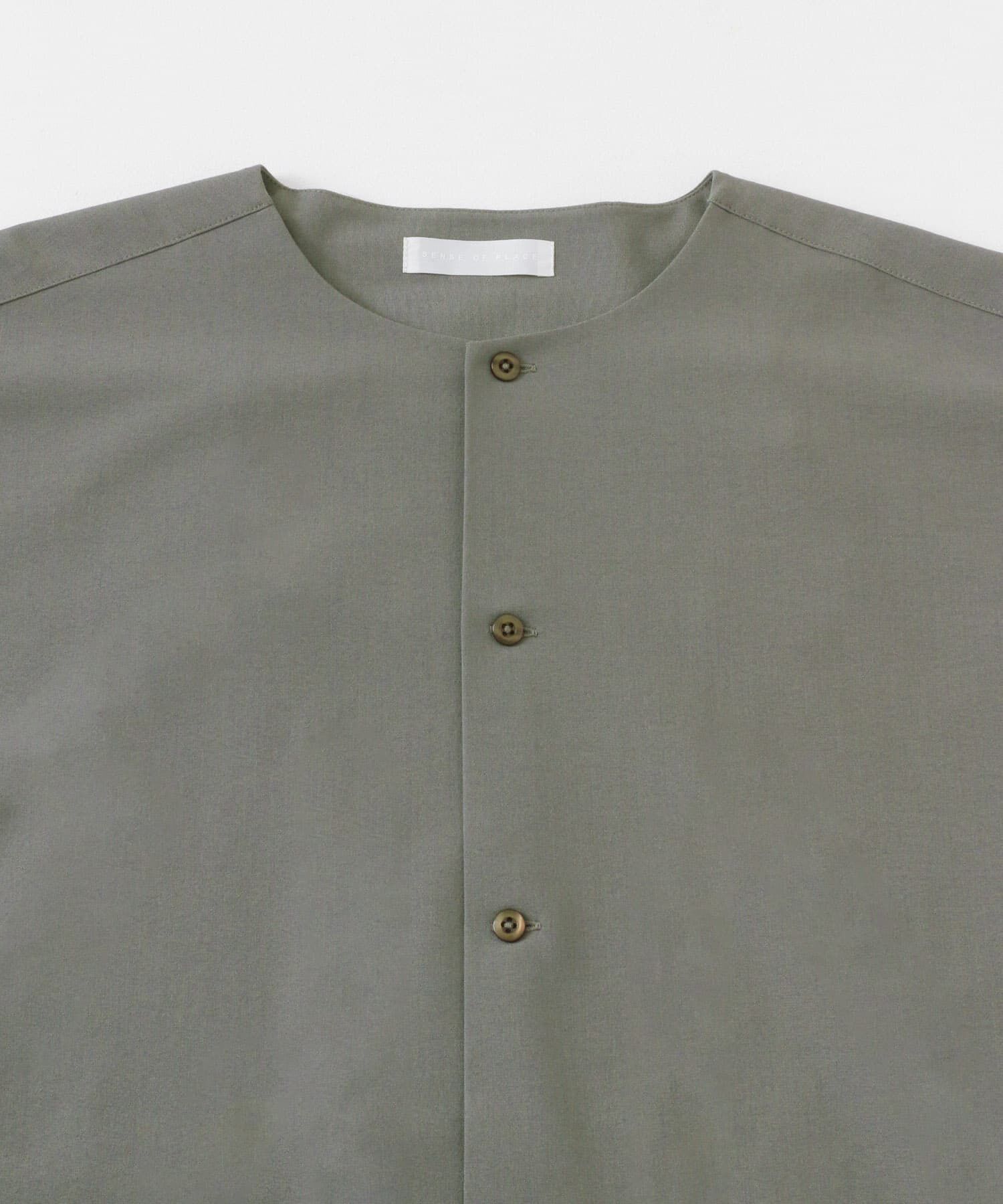 SENSE OF PLACE by URBAN RESEARCH「ノーカラーシャツ(5分袖)」|シャツ・ブラウス|