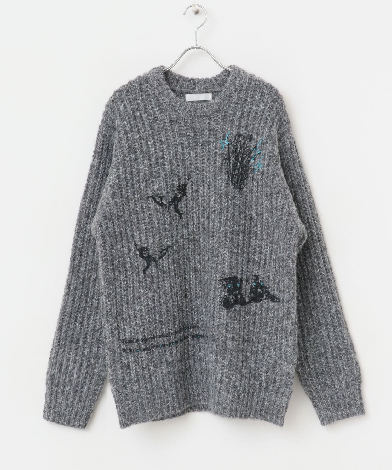 SENSE OF PLACE by URBAN RESEARCH「グラフィックプリントルーズクルーネックニット」|ニット・セーター|