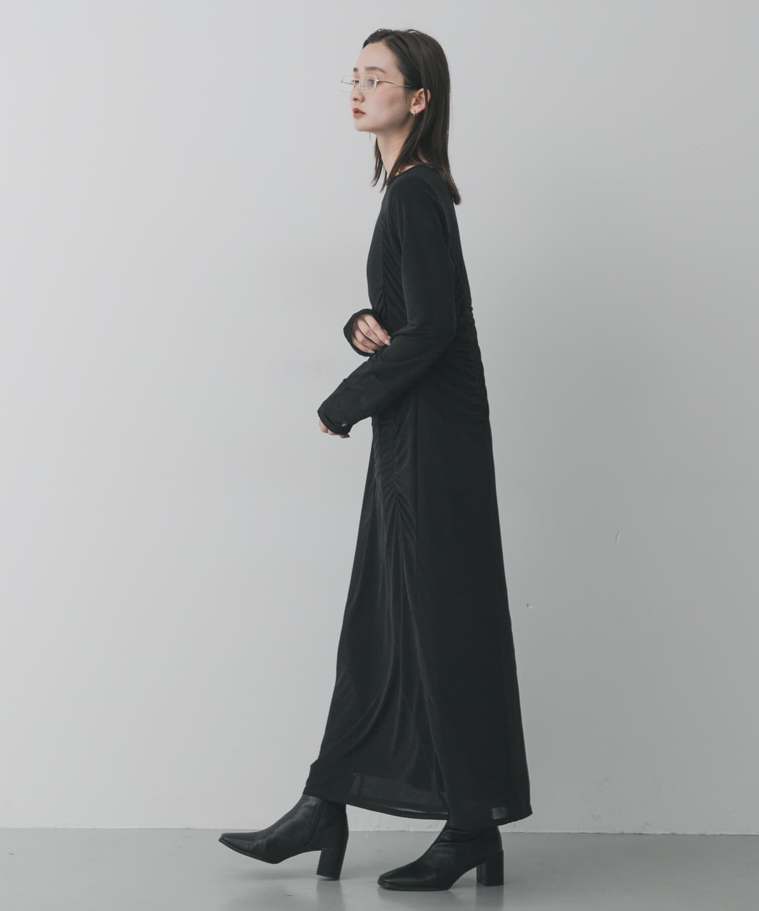 SENSE OF PLACE by URBAN RESEARCH「シアーレイヤードシャーリングワンピース」|ワンピース|