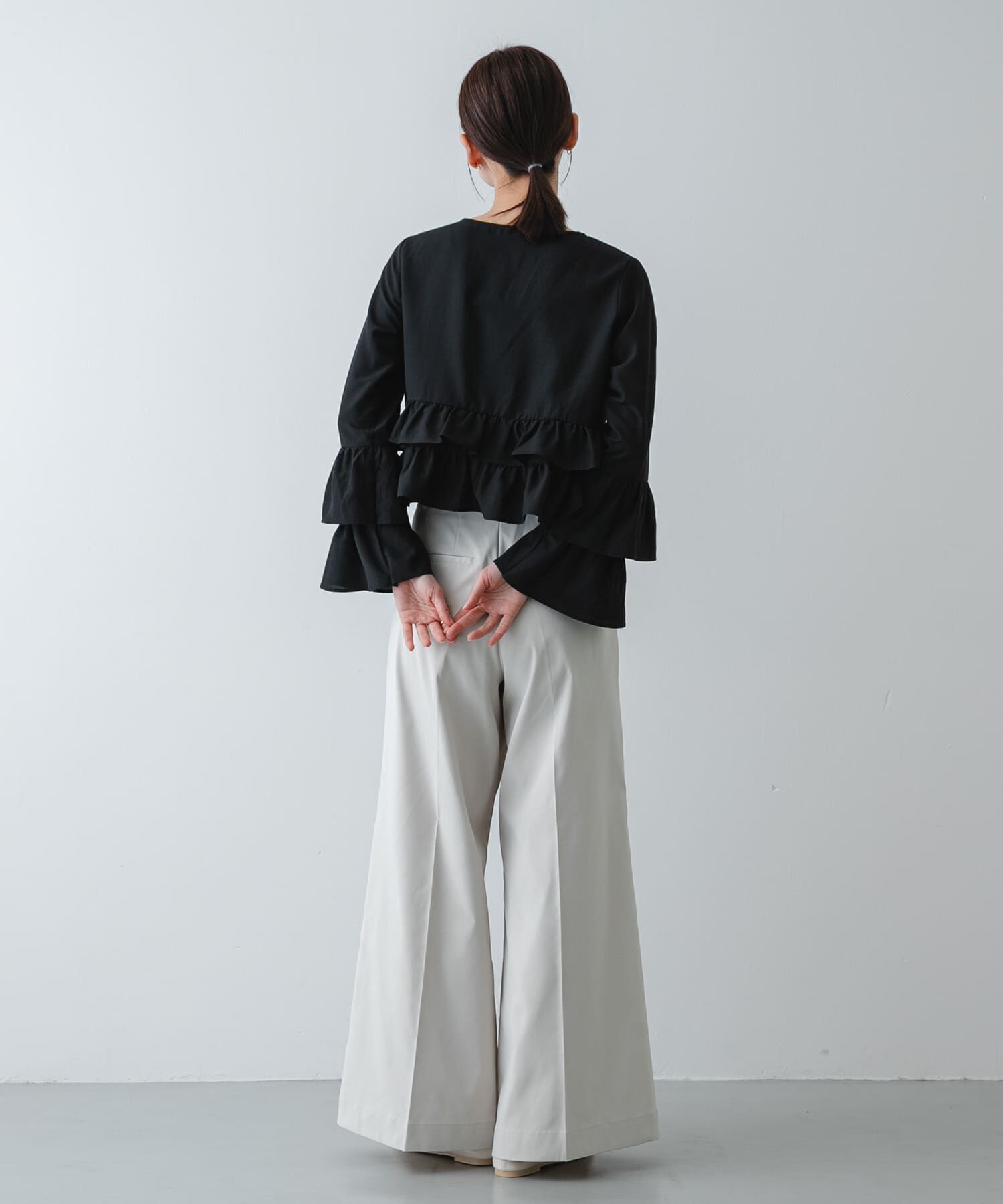 SENSE OF PLACE by URBAN RESEARCH「『抗菌/消臭』ギャザーフラットパンプス」|パンプス|