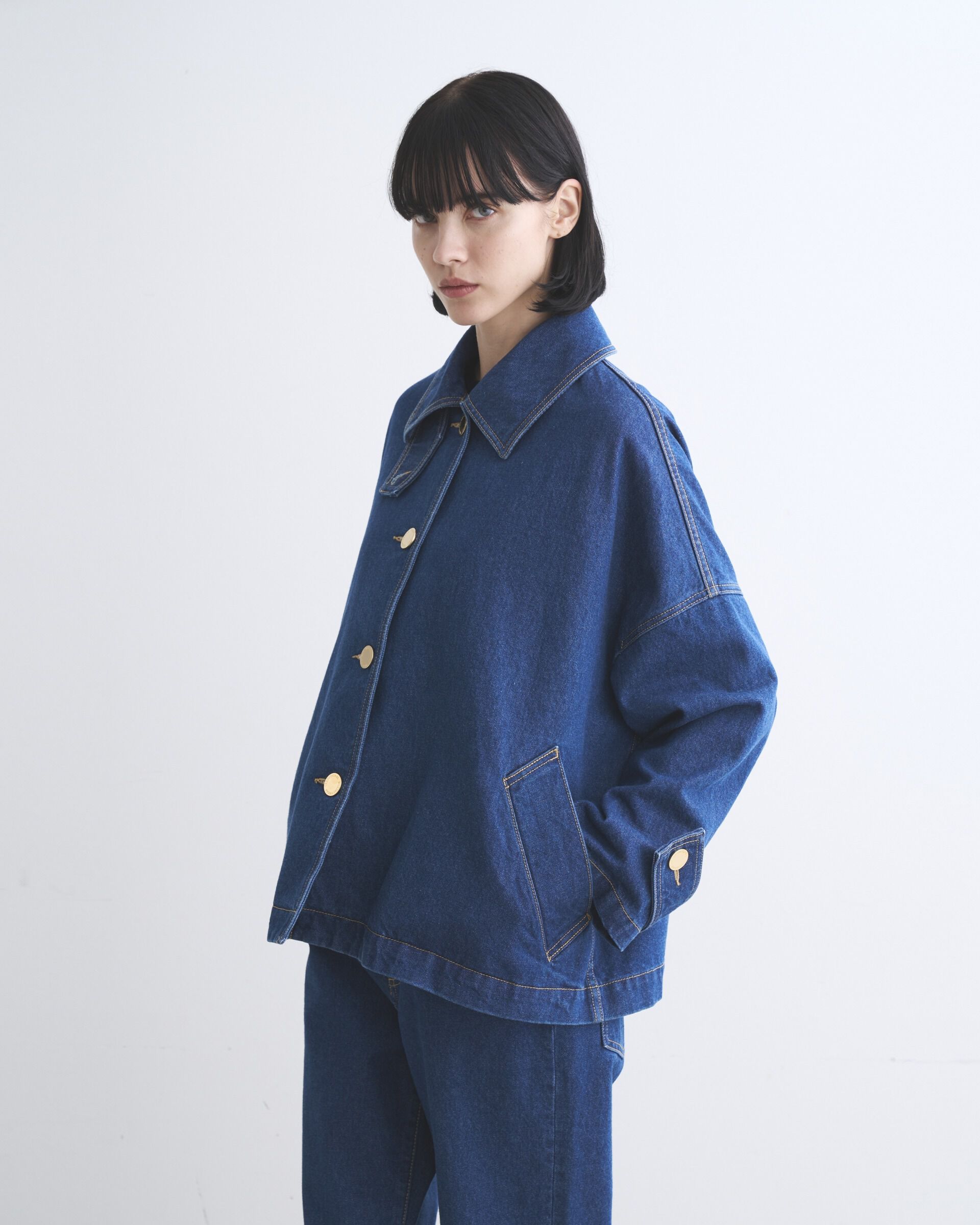 Traditional Weatherwear「MALTON BUTTON THROUGH SHORT DENIM」|その他|