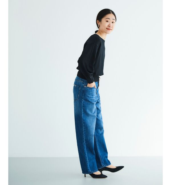 le.coeur blanc「パールネックボリュームスリーブニット」|ニット・セーター|