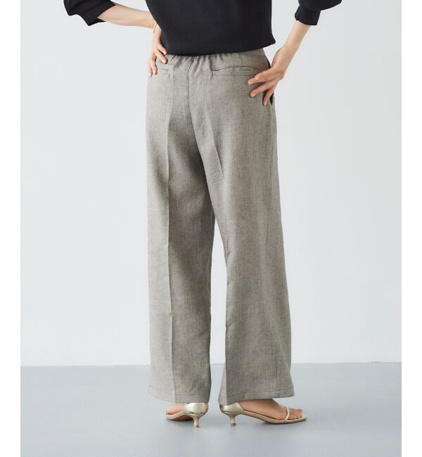 le.coeur blanc「Perle Peche ラメウエストリボンパンツ」|その他|