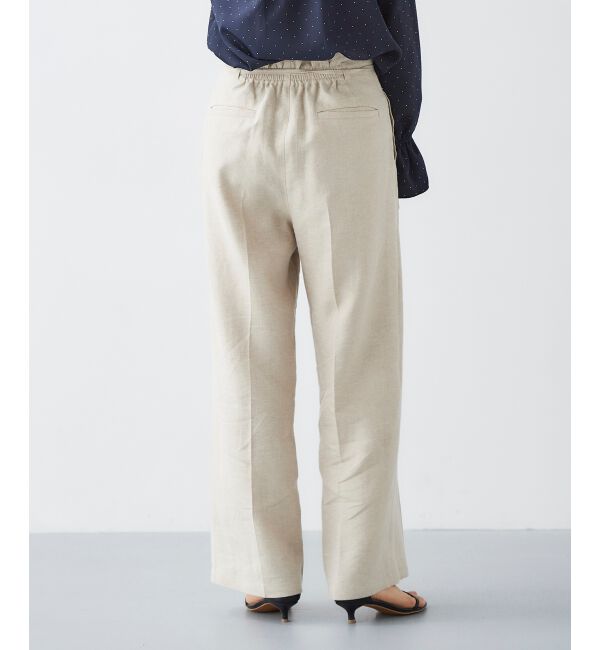 le.coeur blanc「Perle Peche ラメウエストリボンパンツ」|その他|