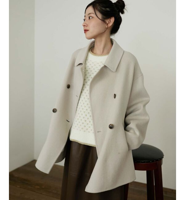 le.coeur blanc「《手洗い可能》フェザーヤーンダイヤ柄ラメニット」|ニット・セーター|