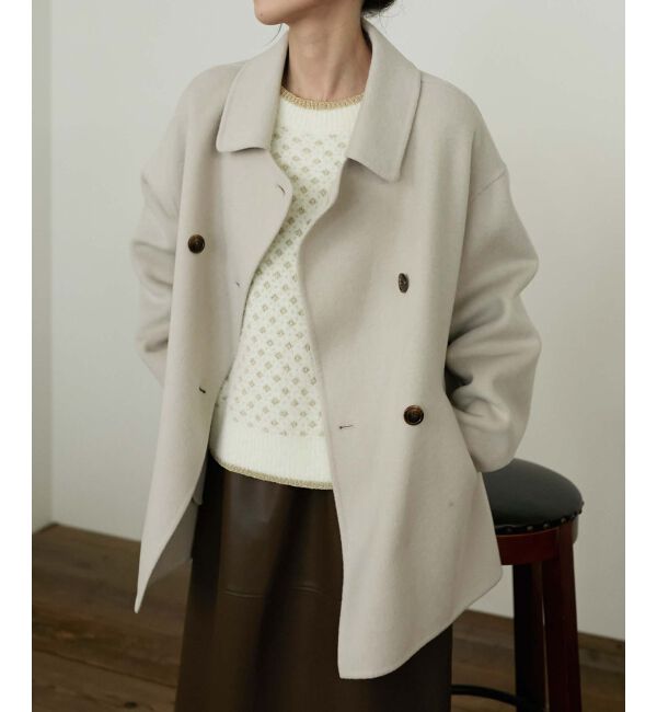 le.coeur blanc「《手洗い可能》フェザーヤーンダイヤ柄ラメニット」|ニット・セーター|