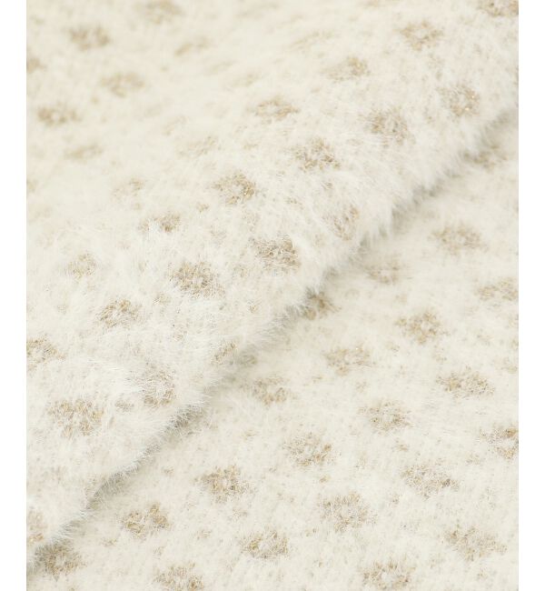 le.coeur blanc「《手洗い可能》フェザーヤーンダイヤ柄ラメニット」|ニット・セーター|