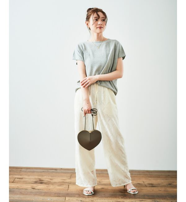  「《手洗い可能》パッチワーク風レースイージーパンツ」|その他|