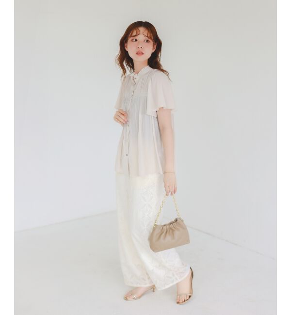  「《手洗い可能》パッチワーク風レースイージーパンツ」|その他|