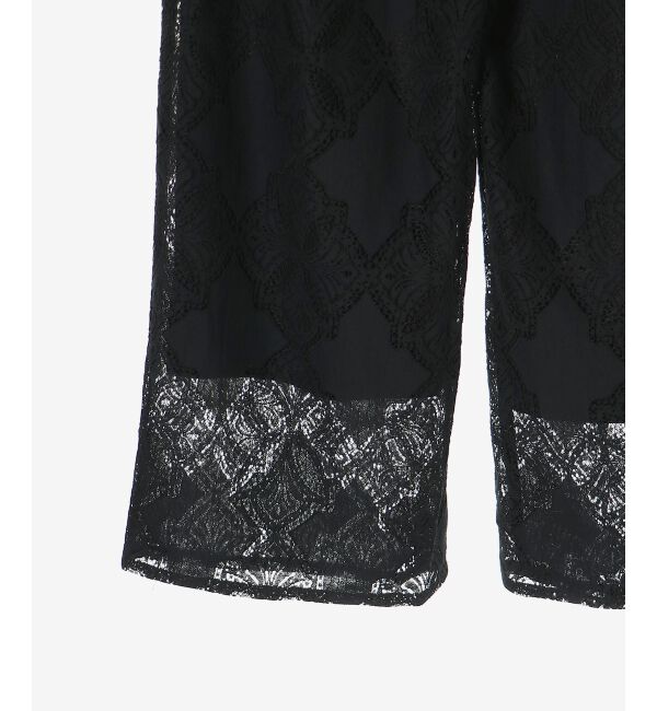  「《手洗い可能》パッチワーク風レースイージーパンツ」|その他|